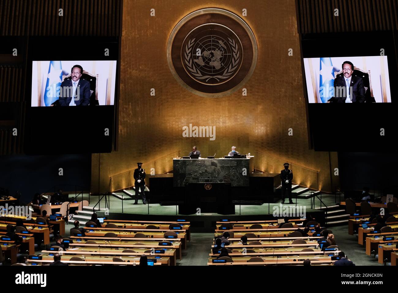 NEW YORK, NEW YORK SEPTEMBER 21 Somali President Mohamed Abdullahi