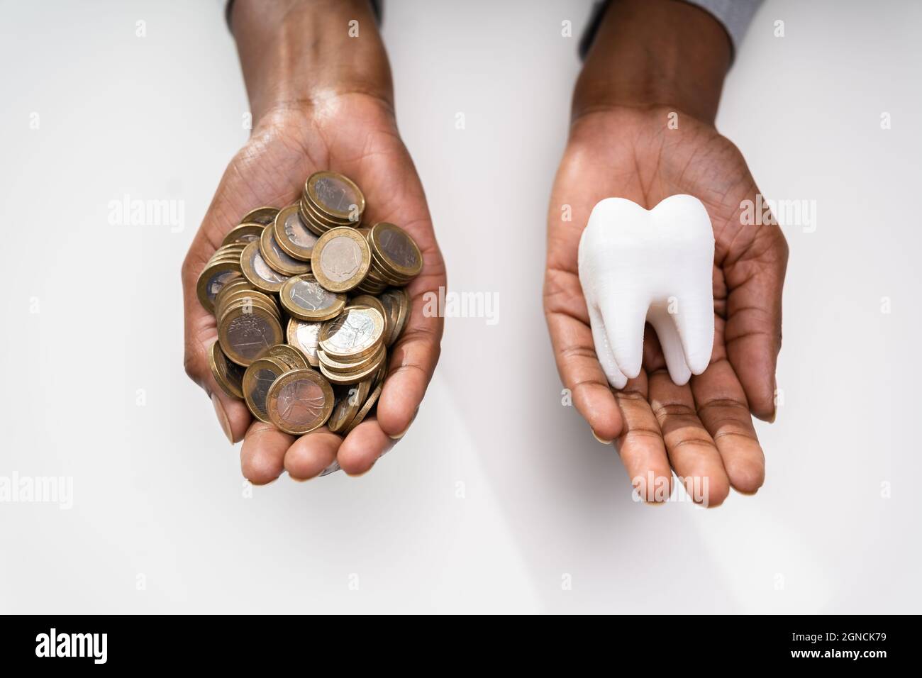 Dental Tooth Implant Cost. Teeth Insurance Money Stock Photo Alamy