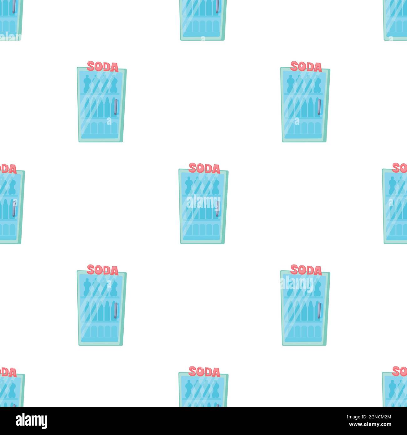 Refrigeration pattern seamless background texture repeat wallpaper geometric vector Stock Vector