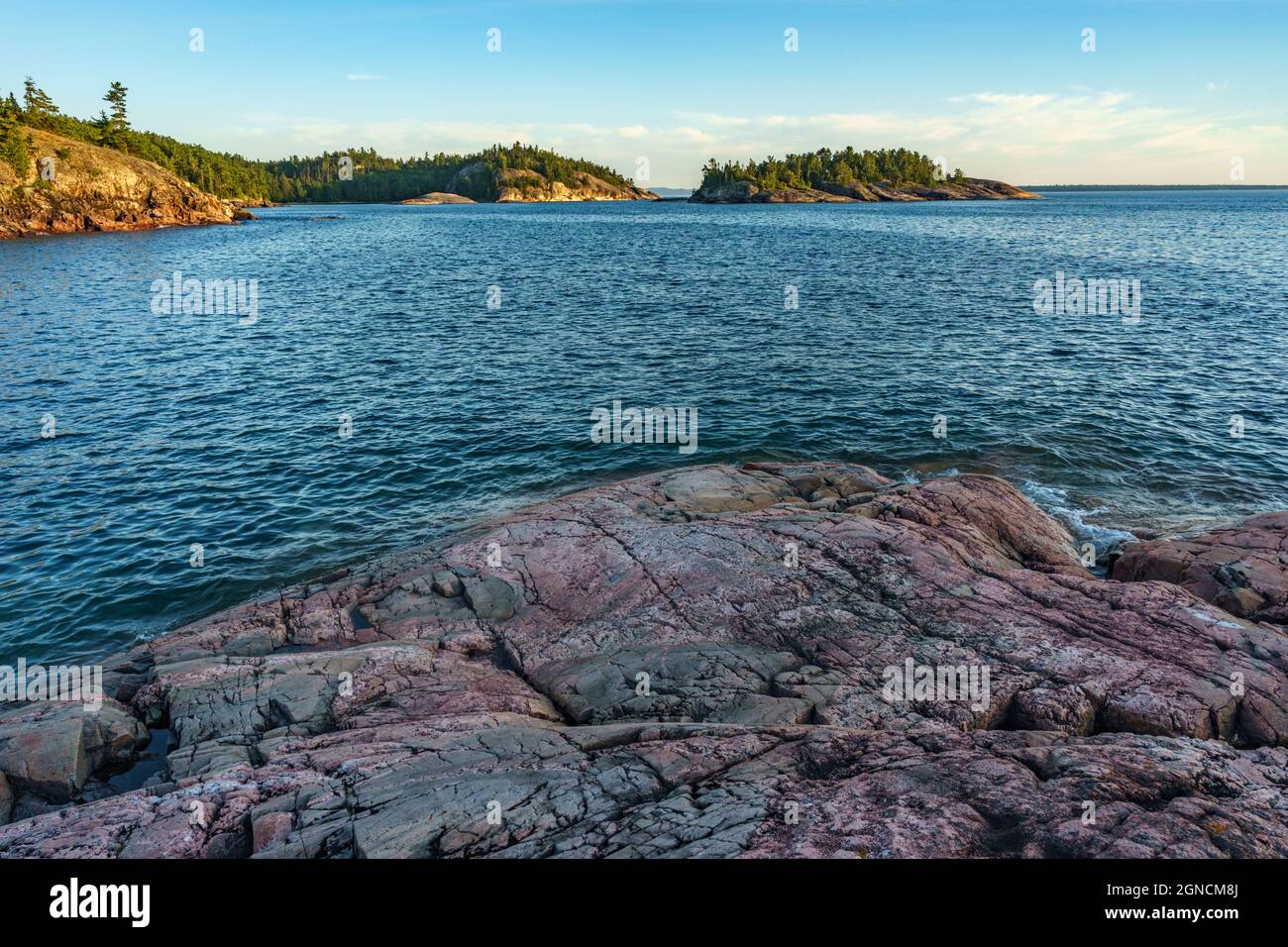 Sinclair island from the Coastal TRAIL in Lake Superior Provincial Park