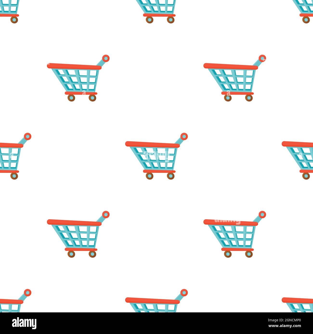 Shopping cart pattern seamless background texture repeat wallpaper