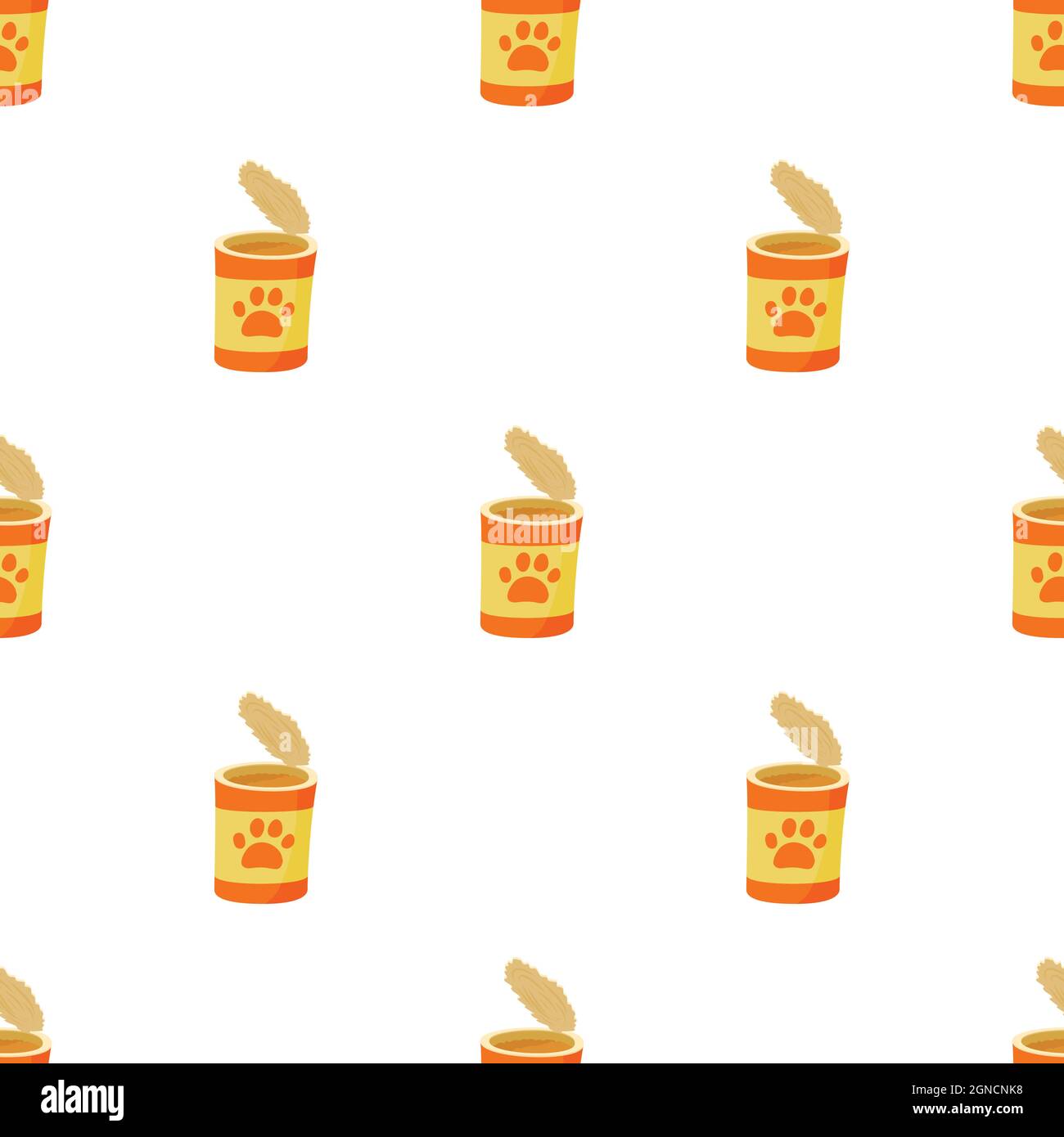 Dog can pattern seamless background texture repeat wallpaper geometric vector Stock Vector