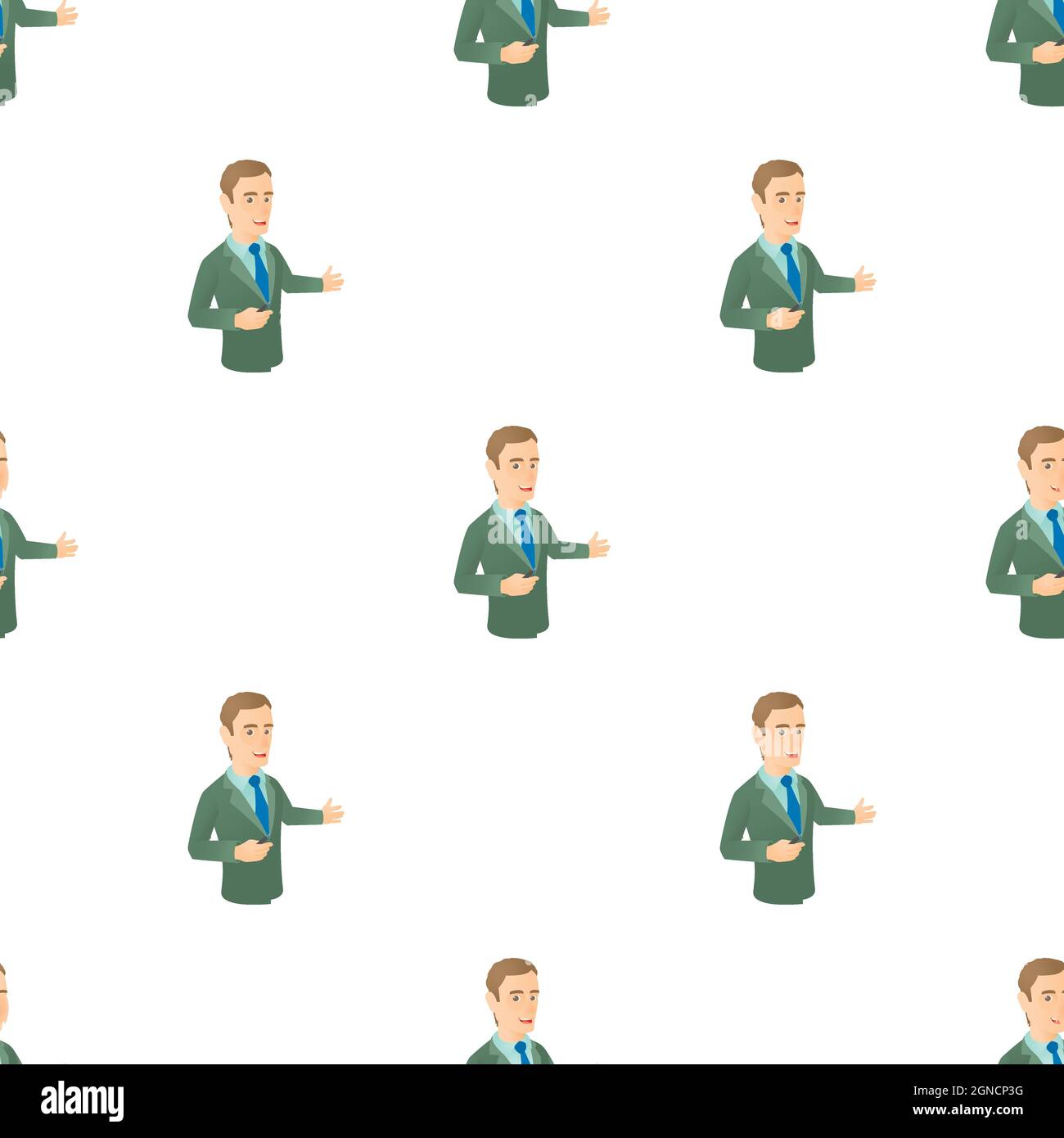 Presenter pattern seamless background texture repeat wallpaper geometric vector Stock Vector