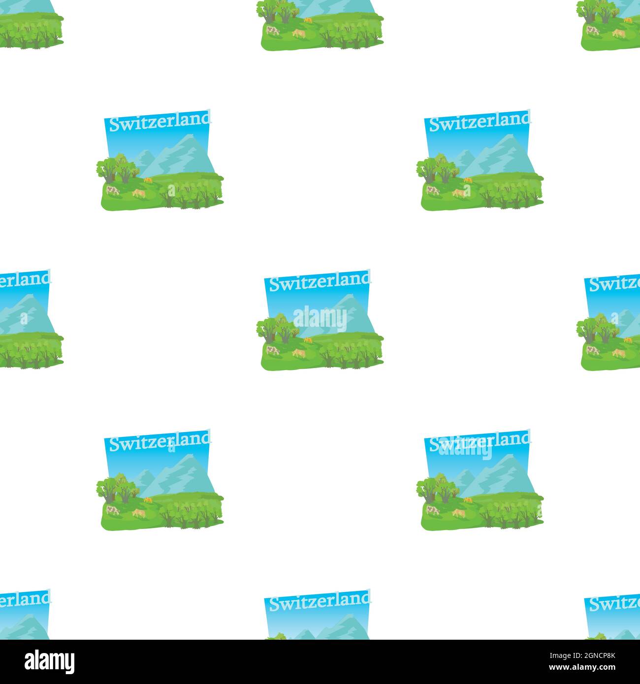 Little switzerland pattern seamless background texture repeat wallpaper geometric vector Stock Vector