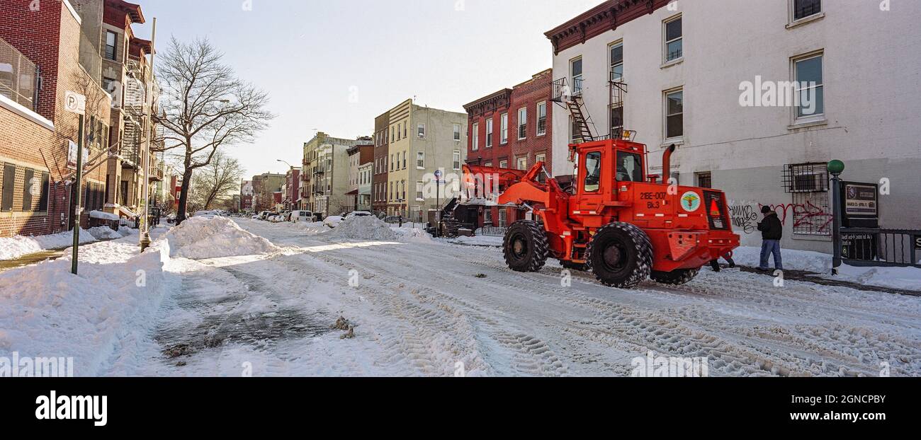 Snow Day in Brooklyn, New York Stock Photo Alamy