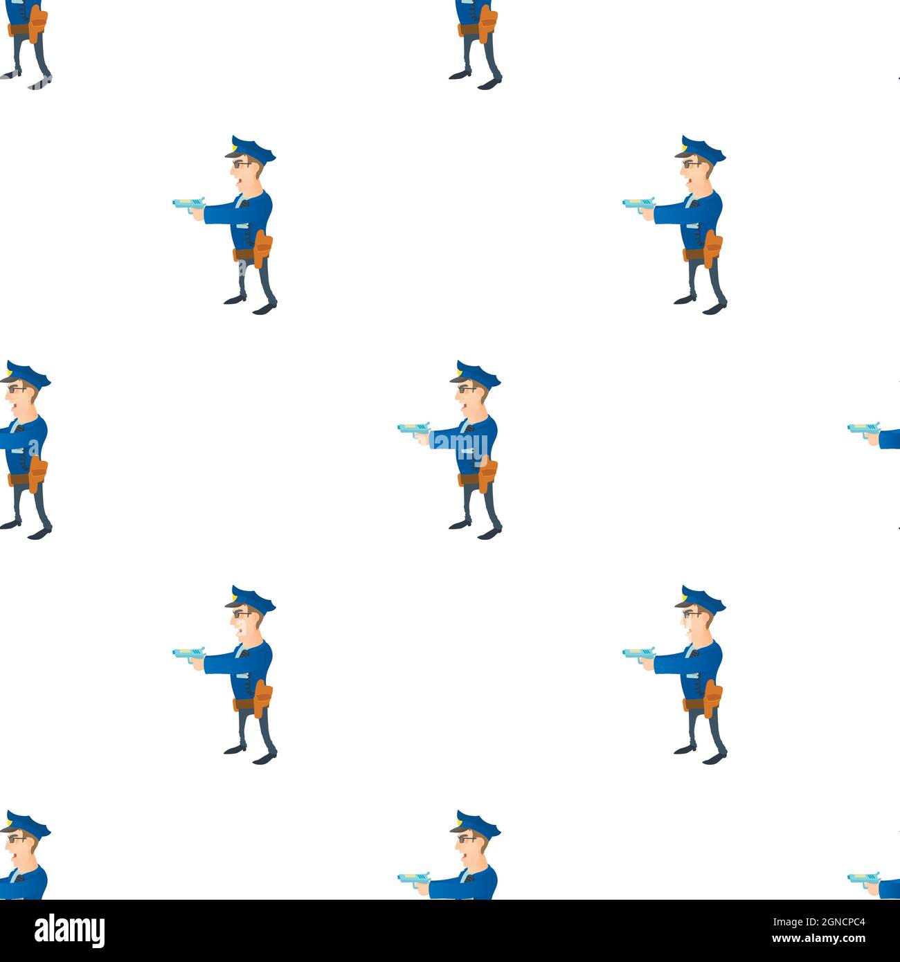 Brave policeman pattern seamless background texture repeat wallpaper ...