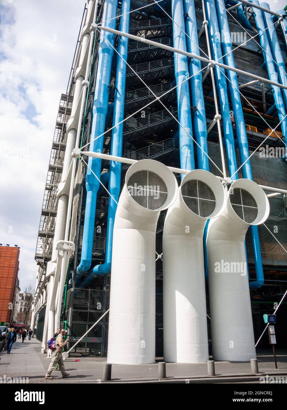 Musee National d'Art Moderne Centre Pompidou Stock Photo