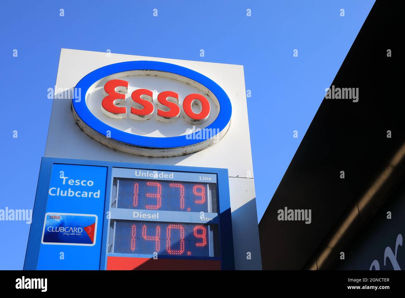 Panic buying at petrol stations in the UK, on September 24th 2021, due to a shortage of tanker drivers after several factors, including Brexit, UK Stock Photo
