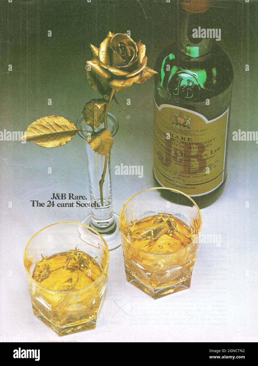 J&B pure malt premium scotch whiskey whisky vintage advert