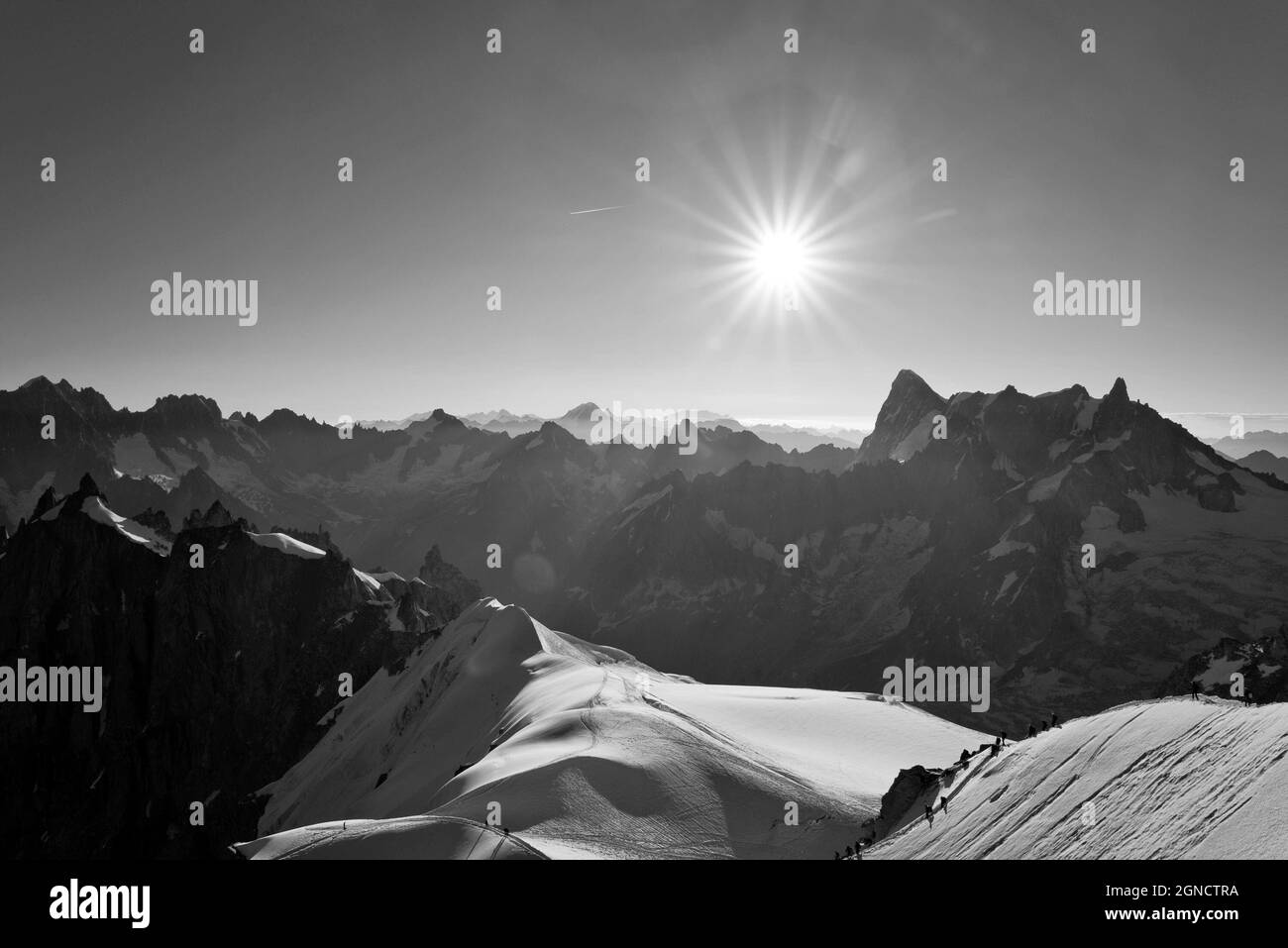 Aiguille du Midi - Mont Blanc Stock Photo - Alamy