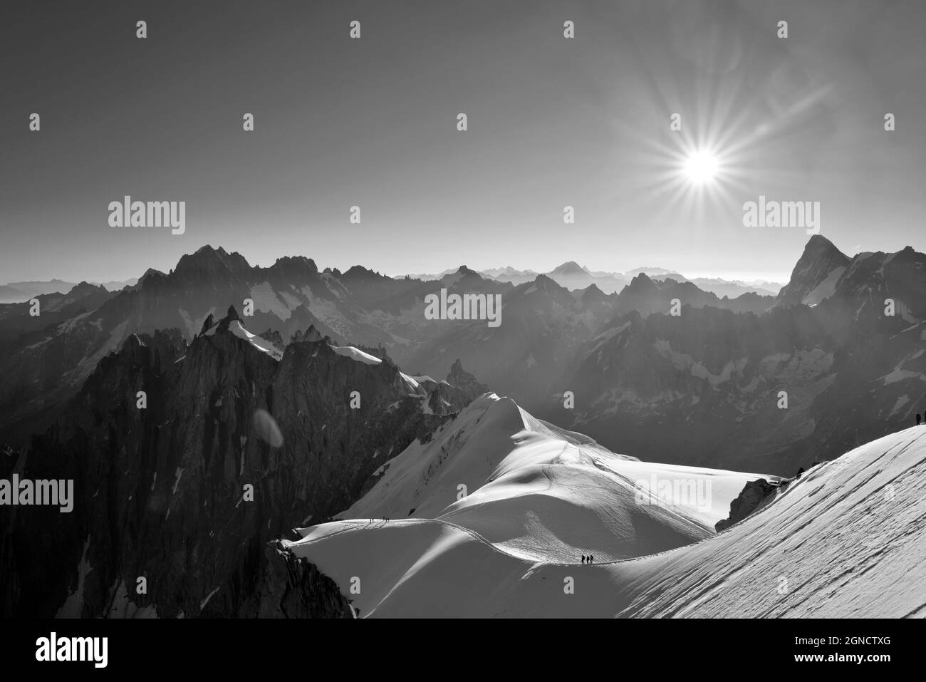 Aiguille du Midi - Mont Blanc Stock Photo - Alamy
