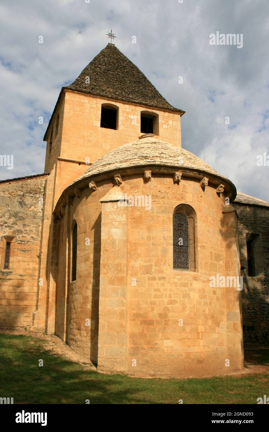 saint-caprais church in carsac-aillac in france Stock Photo