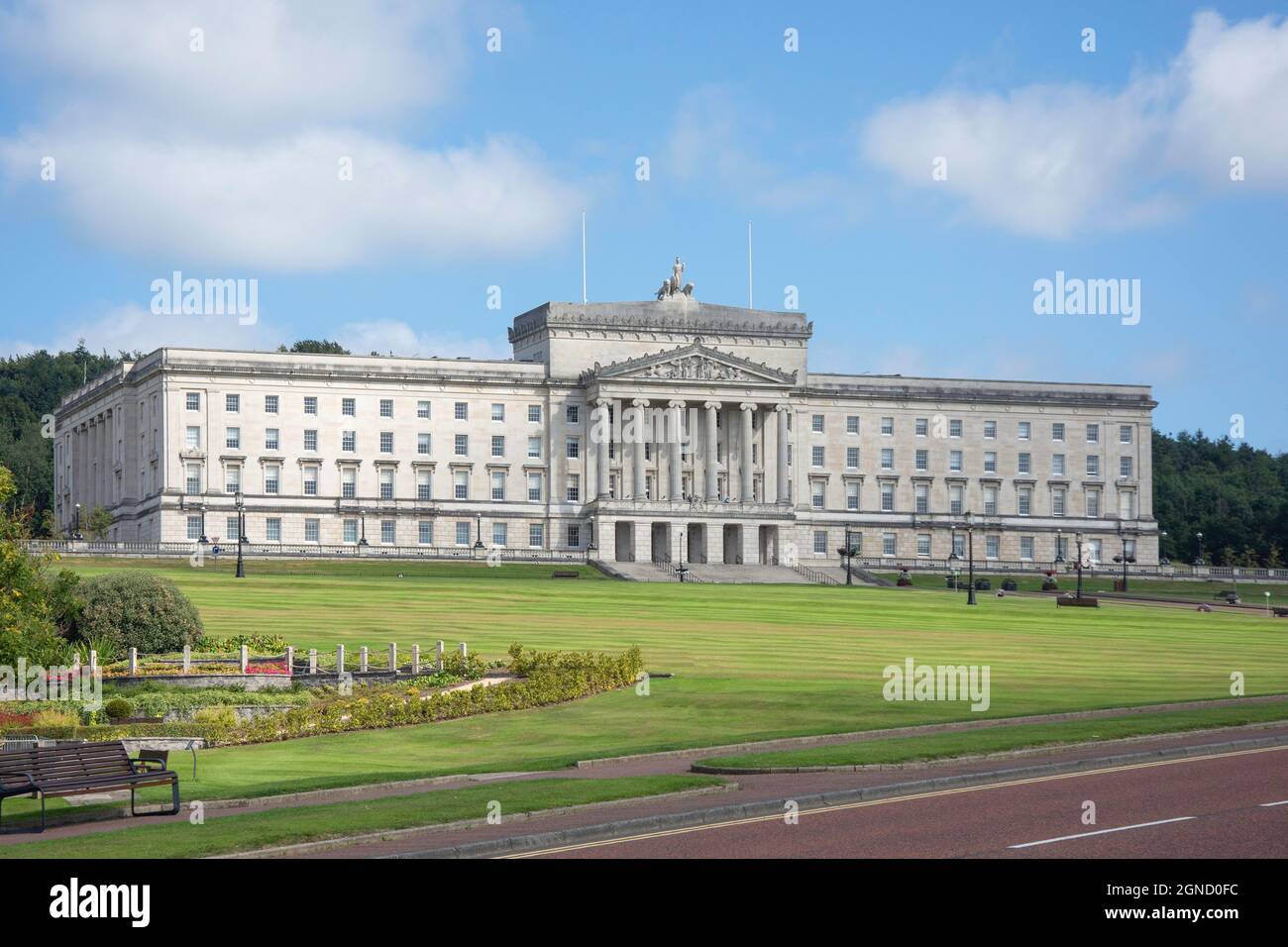 Northern Ireland Assembly Parliament (Storemont) Building, Storemont, City of Belfast, Northern Ireland, United Kingdom Stock Photo