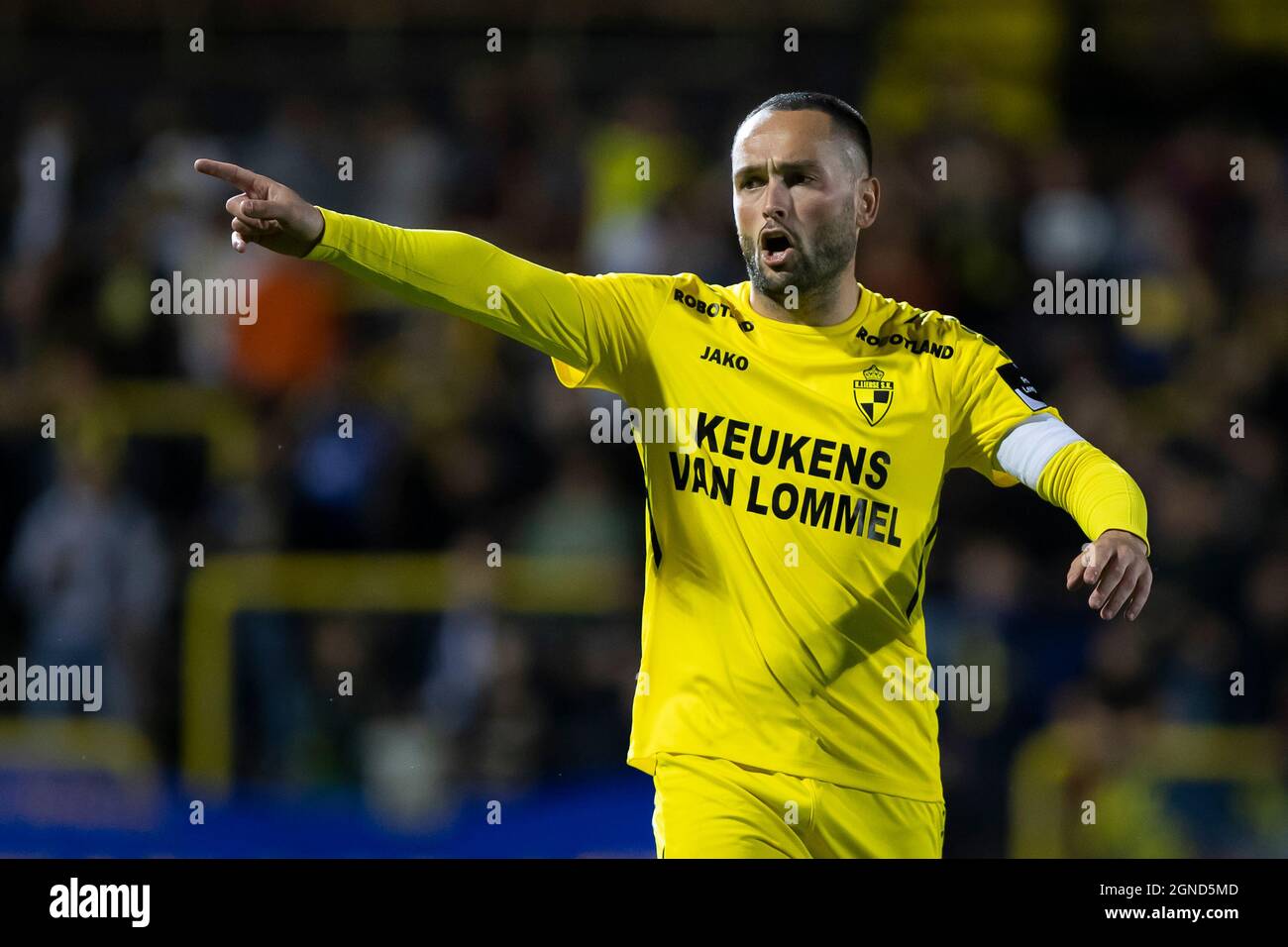 Lierse's Alexander Maes pictured during a soccer match between Lierse Kempenzonen and Waasland-Beveren, Friday 24 September 2021 in Lier, on day 6 of Stock Photo