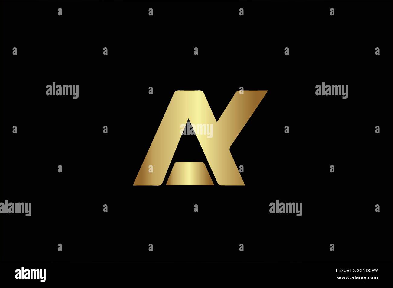 YA  OR AY INITIAL LOGO-VECTOR Stock Vector
