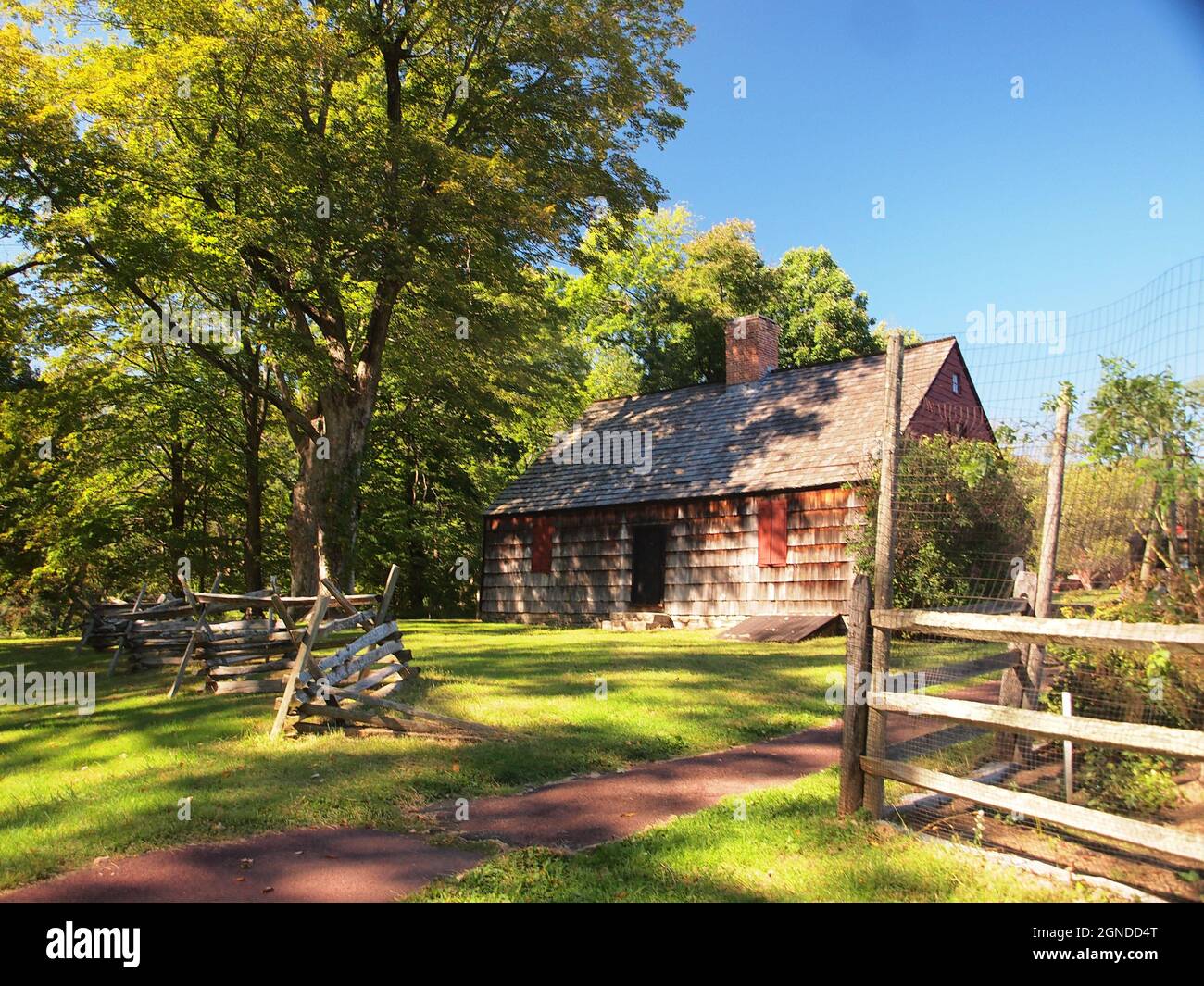 Morristown, New Jersey, National Historic Park, and Fort Nonsense. Included is the Wick House and surrounding National Park Service grounds. Stock Photo