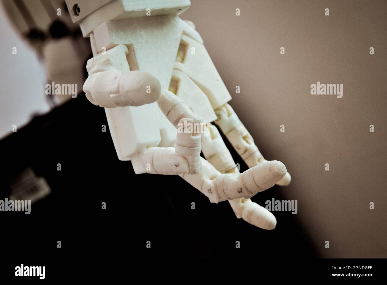 Man holding in his hand model that printed on 3D printer Stock Photo ...