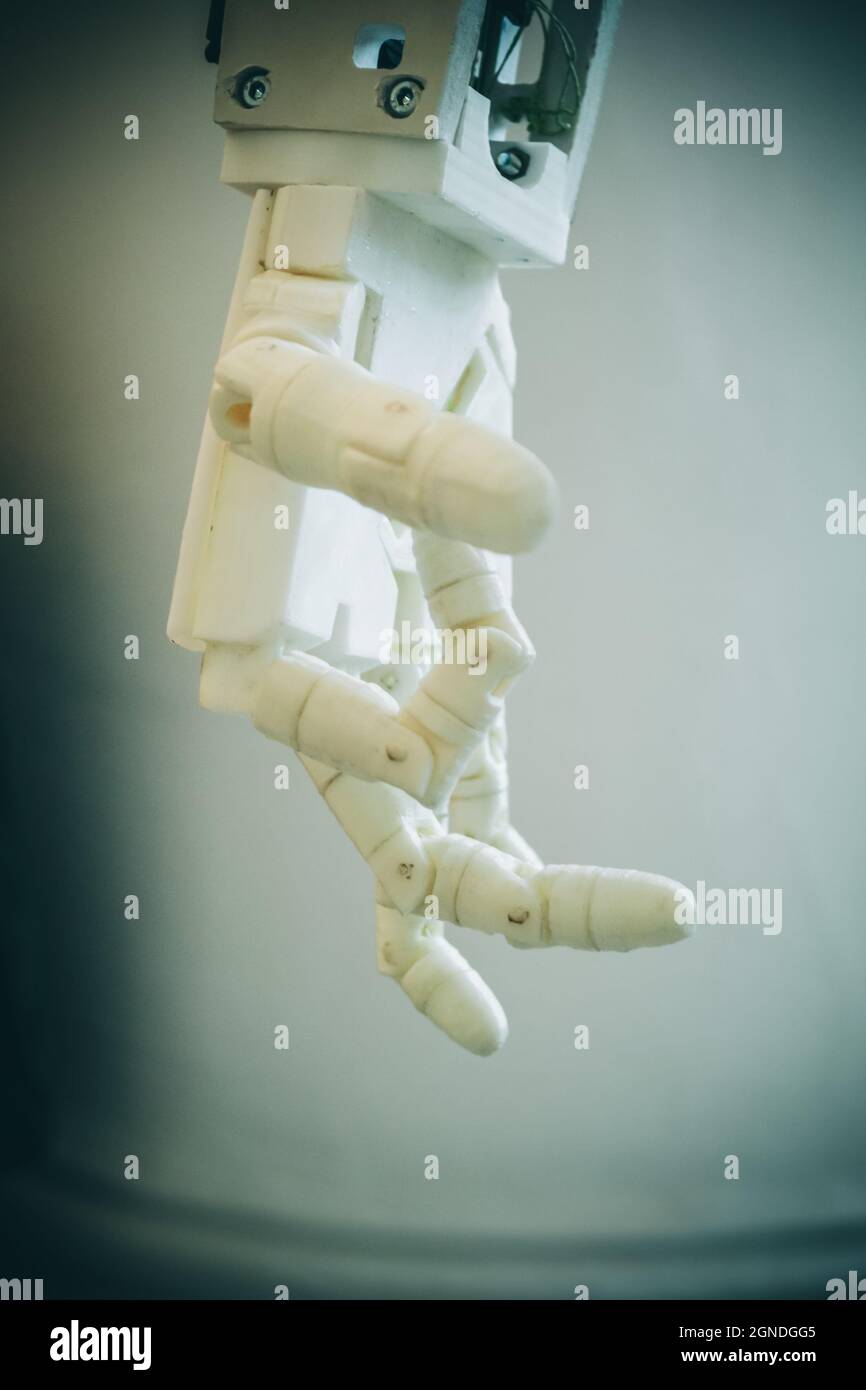 Man holding in his hand model that printed on 3D printer Stock Photo ...