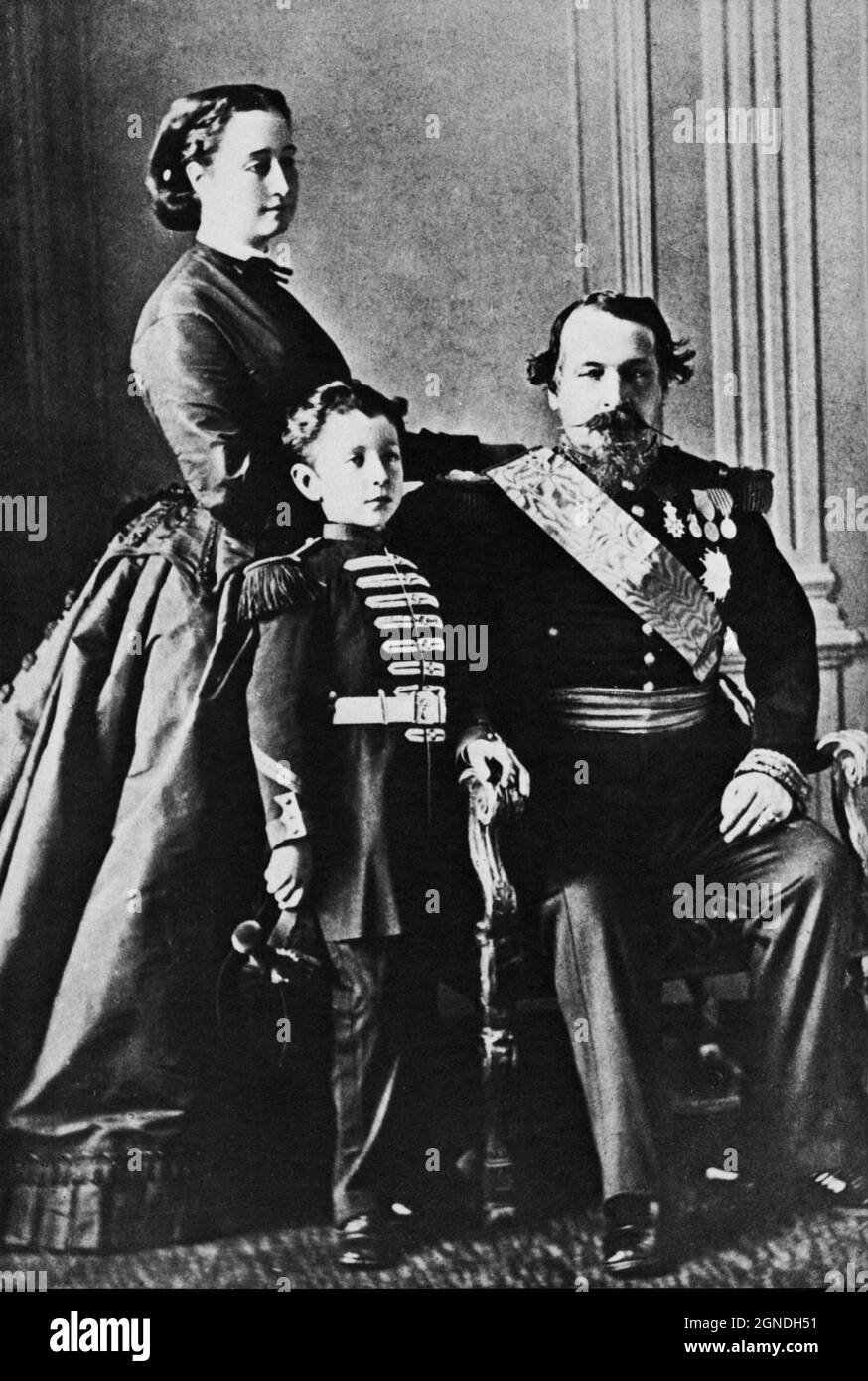 File:Emperor Napoleon III, Empress Eugenie and the Prince Imperial.jpg -  Wikimedia Commons