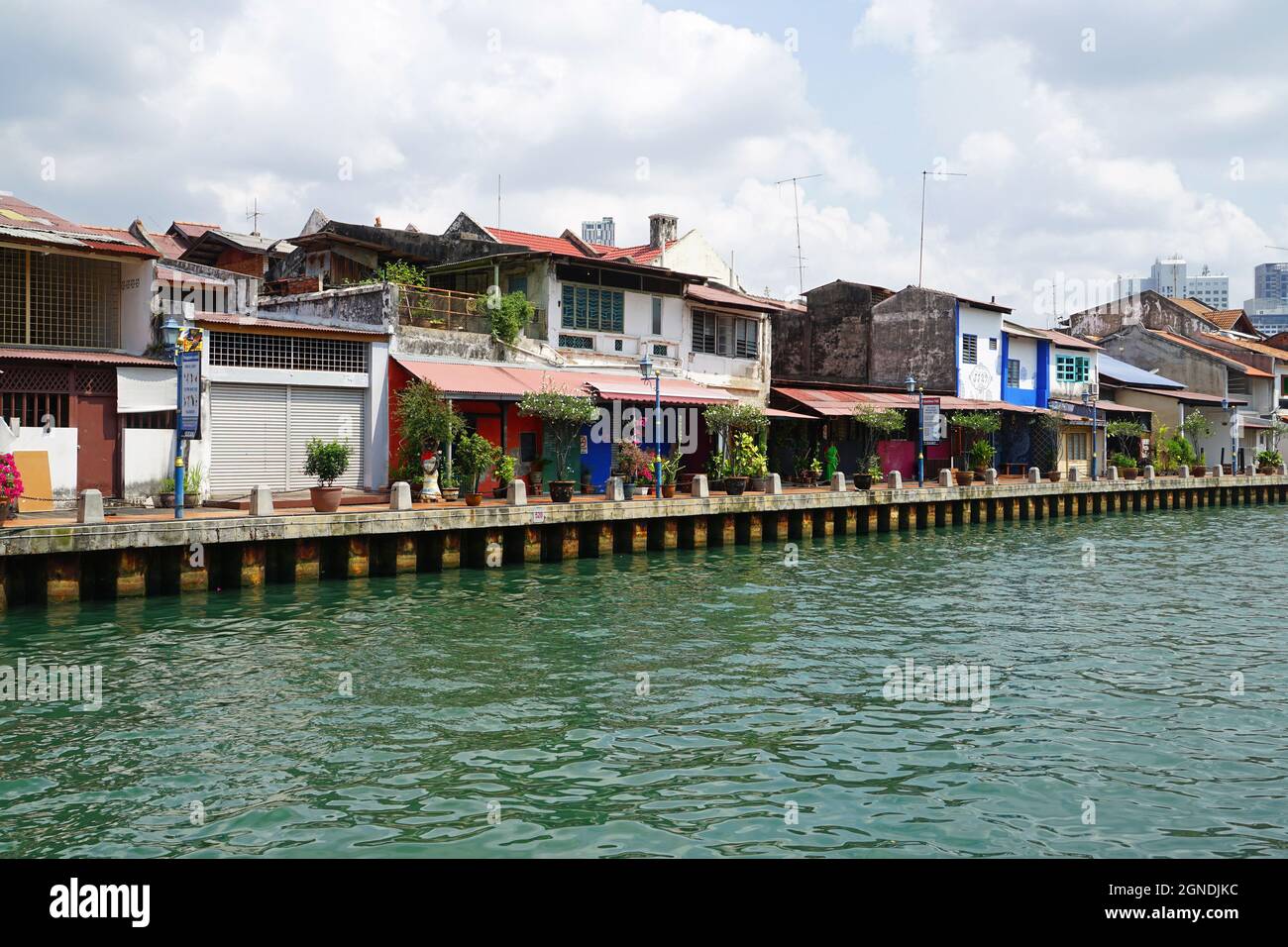 Melaka River Cruise, Malacca City, Malaysia Stock Photo