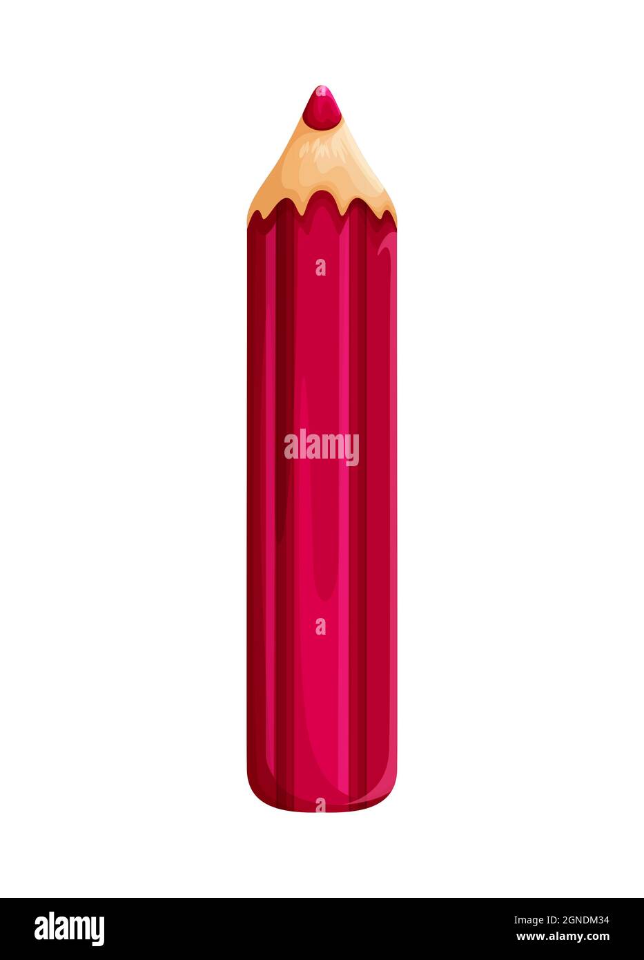 Illustration of a beautiful pencil for coloring drawings Stock Photo ...