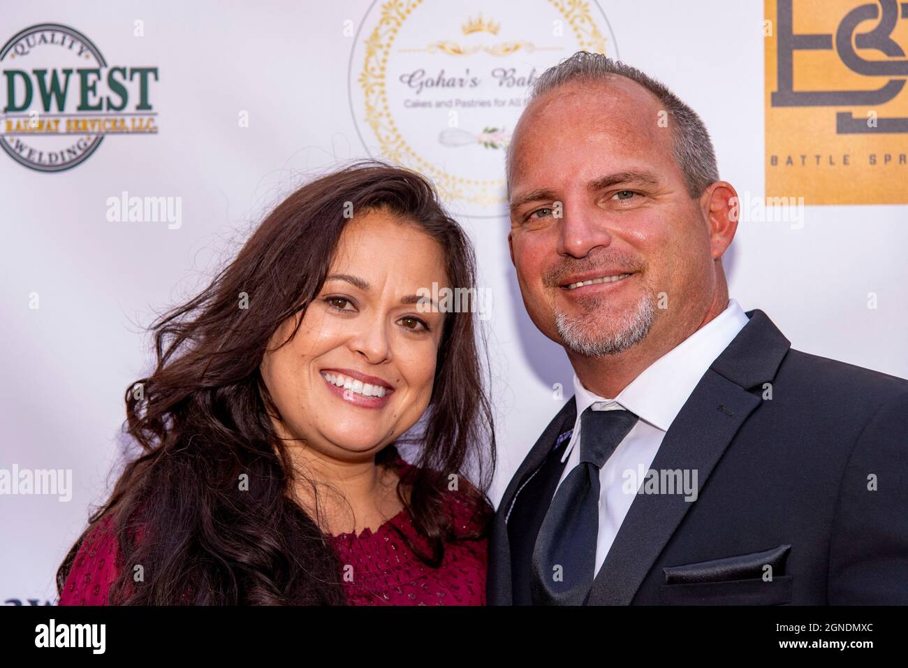 Los Angeles, USA. 24th Sep, 2021. Leilani Turner with husband attends  Suzanne DeLaurentiis Productions Hosts "Celebrate, Honor, Remember"  Luncheon at Luxe Hotel, Los Angeles, CA on September 24, 2021 Credit:  Eugene Powers/Alamy