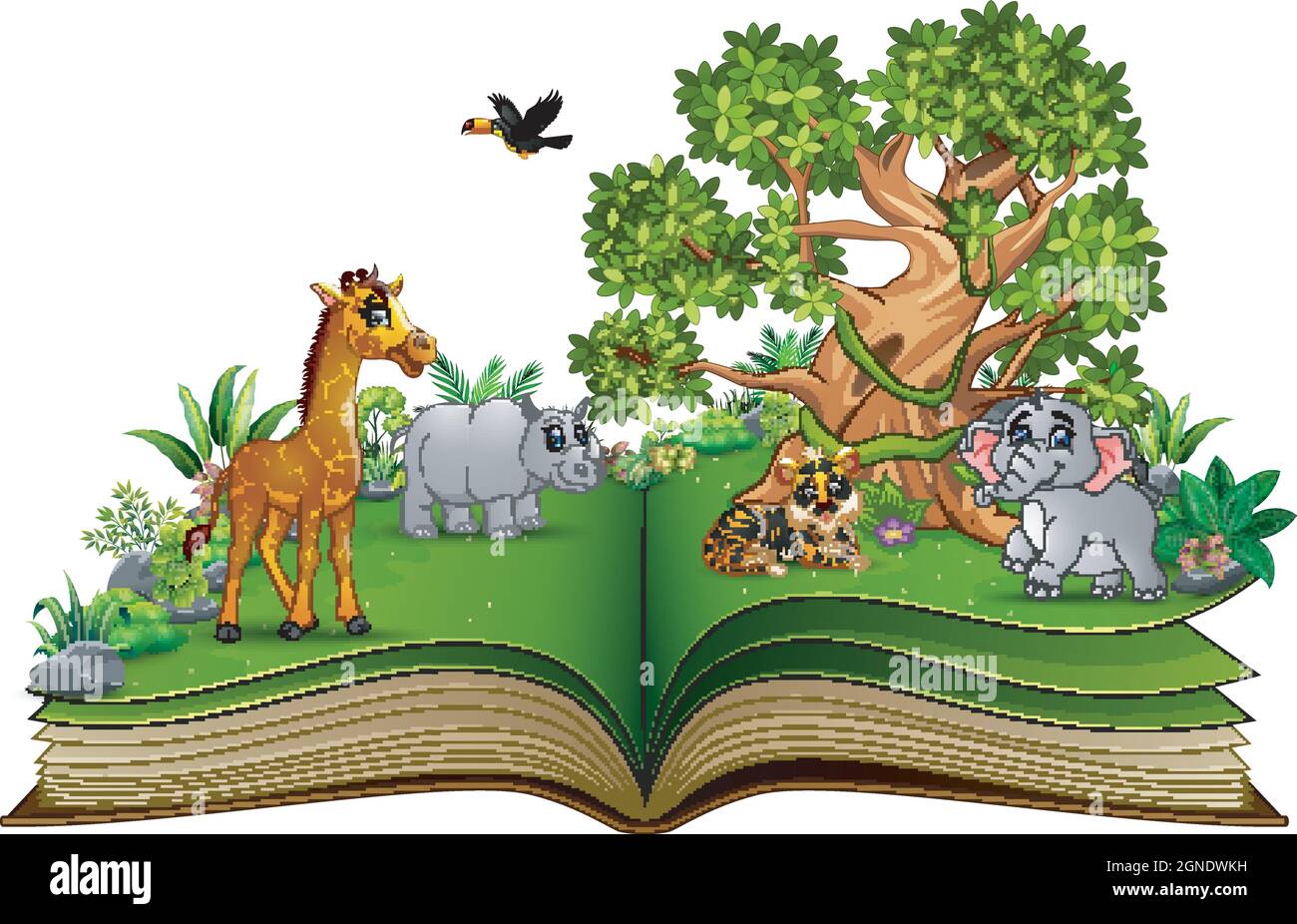 Climbing tiger Stock Vector Images - Alamy