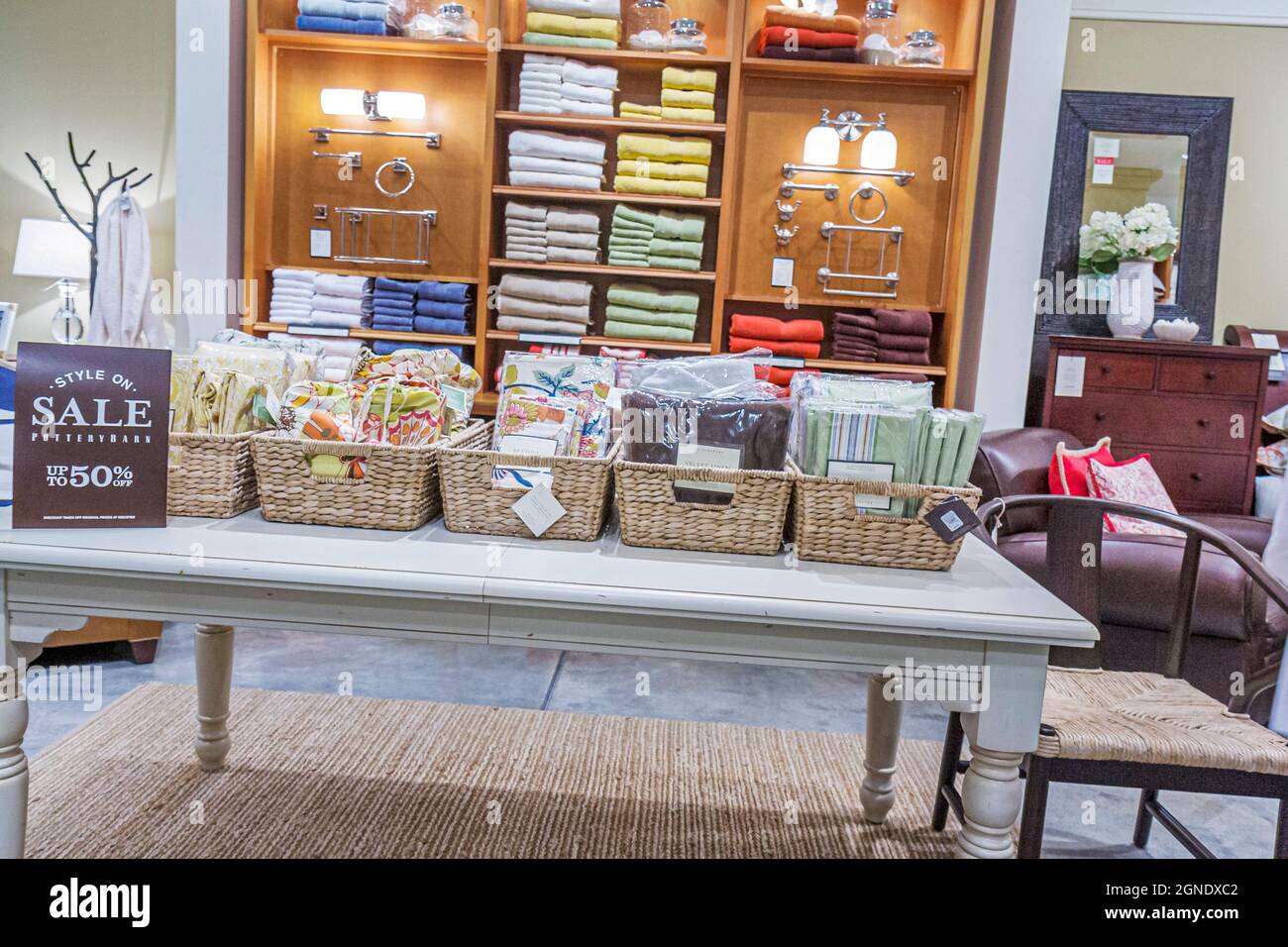 Pottery Barn Home Decor and Accessories Store, NYC Stock Photo - Alamy