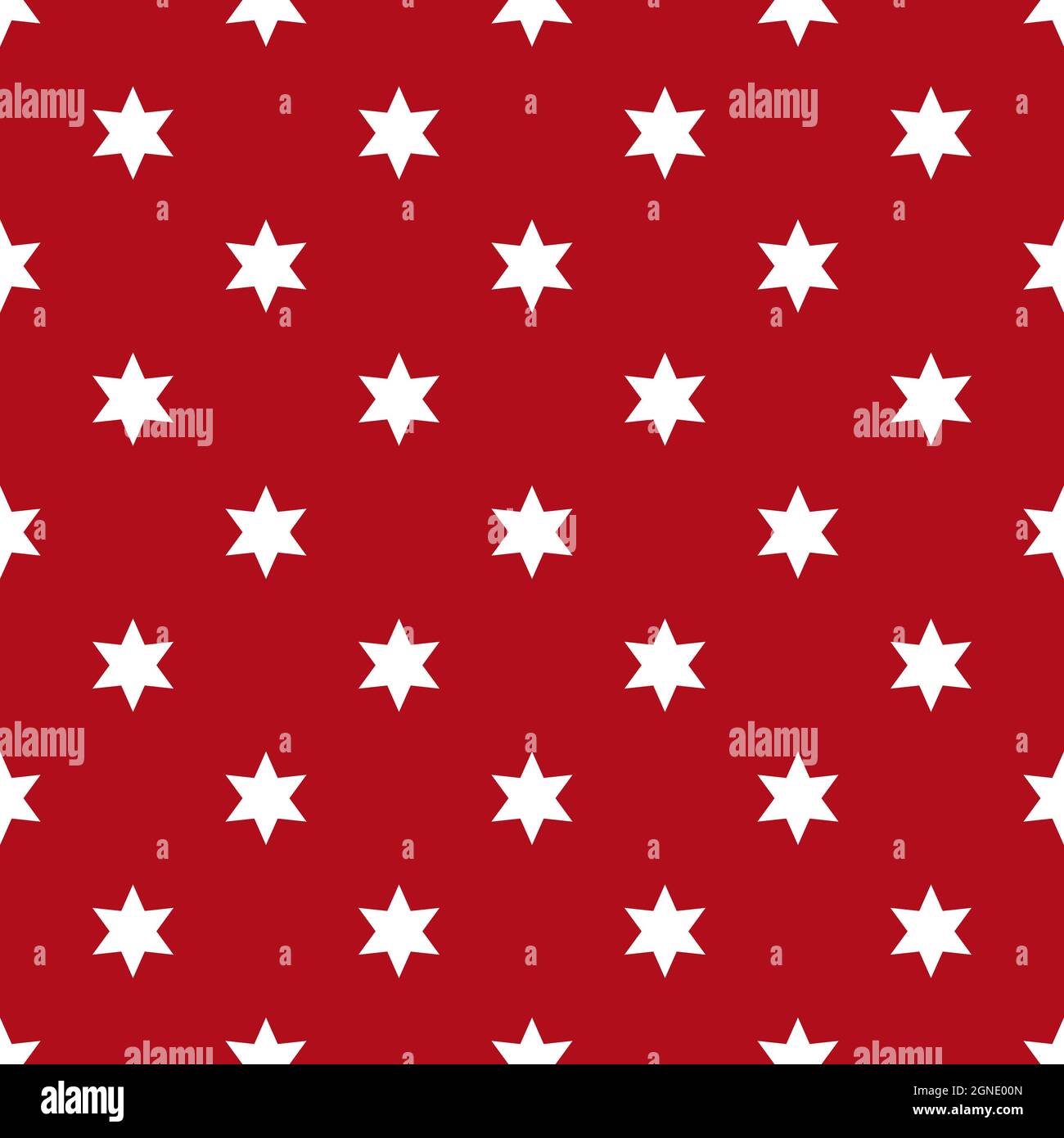 Seamless pattern of white stars on a red background Stock Vector Image ...