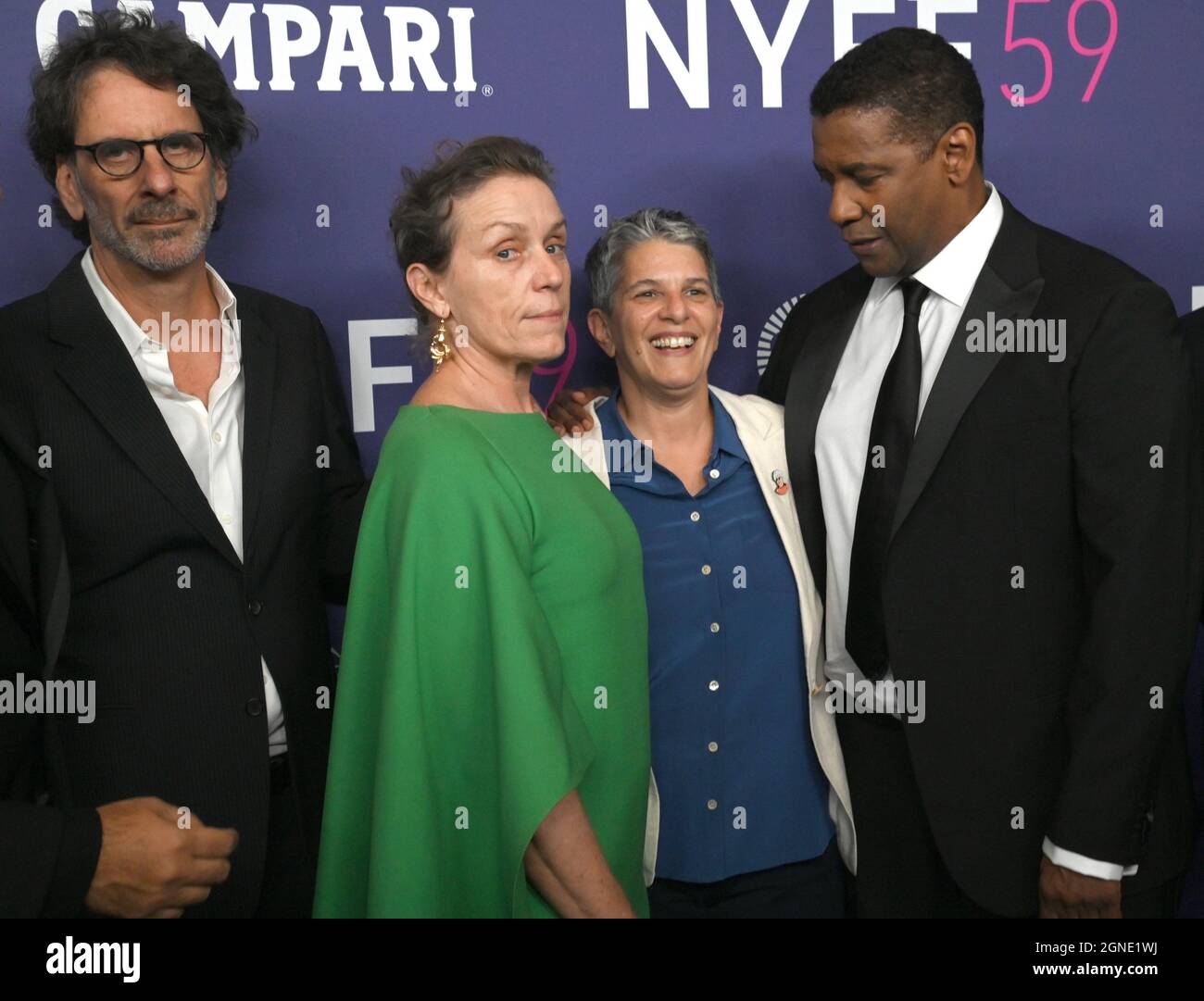 New York, USA. 24th Sep, 2021. Left to right, Director Joel Coen
