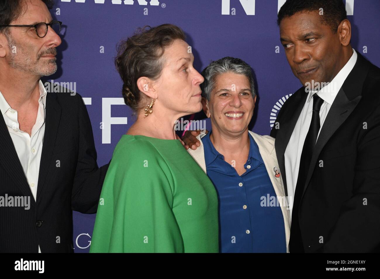 New York, USA. 24th Sep, 2021. Director Joel Coen, Frances McDormand