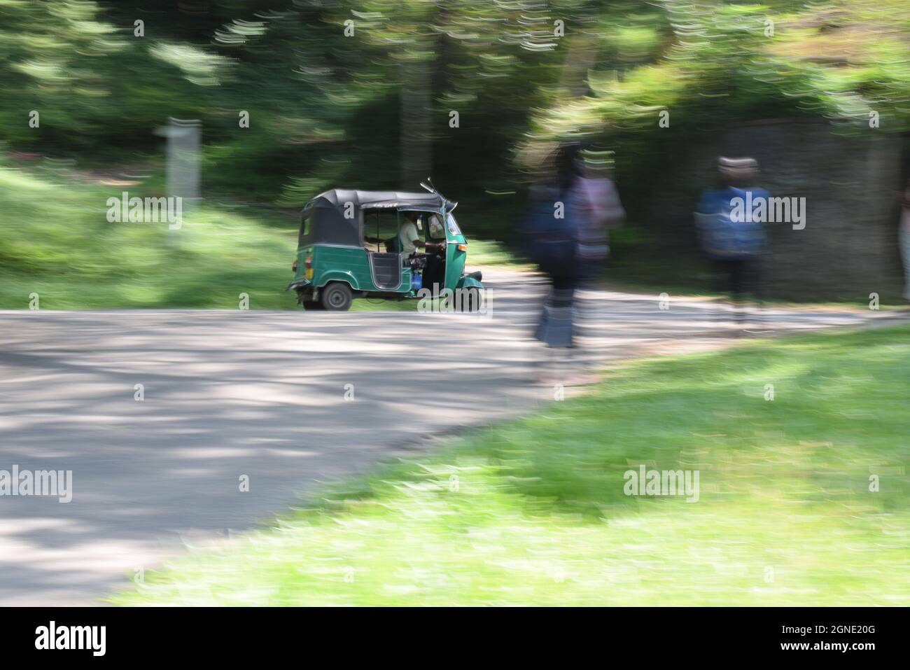 Don't Forget to ride a tuk tuk while you are on vacation in Sri Lanka. Stock Photo