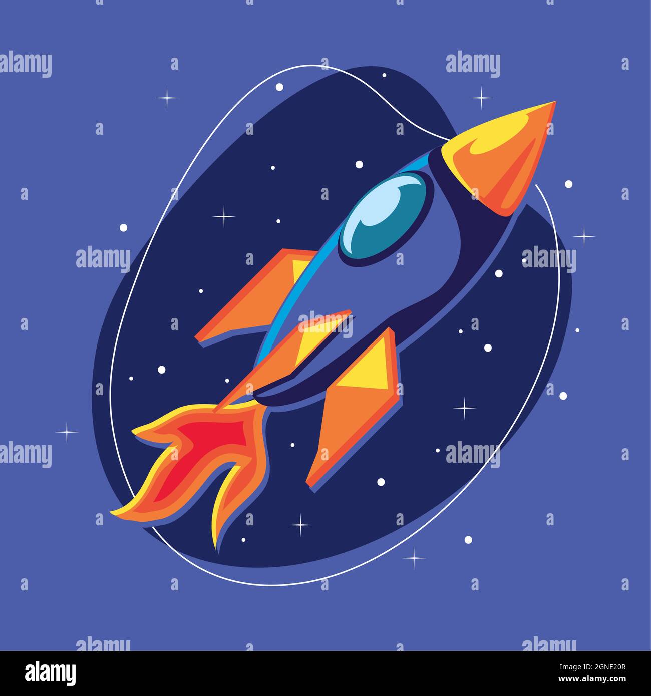 launching spaceship explore Stock Vector Image & Art - Alamy