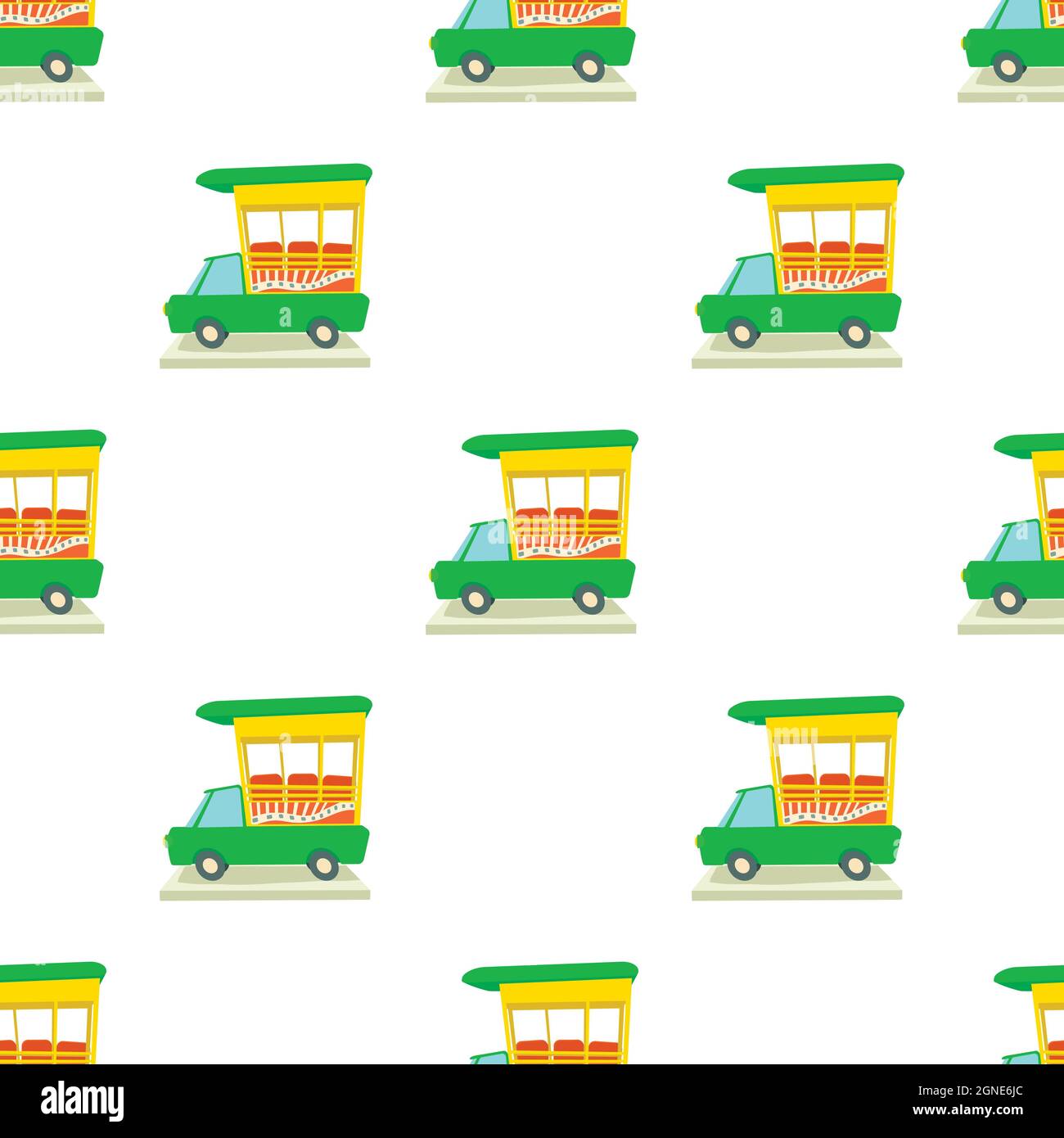 Indian taxi pattern seamless background texture repeat wallpaper geometric vector Stock Vector