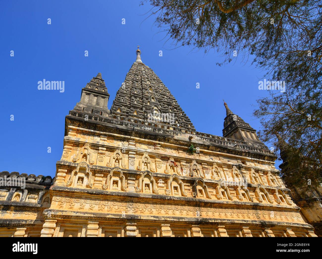 Ancient Buddhist temple in Bagan, Myanmar. It is estimated that over ...