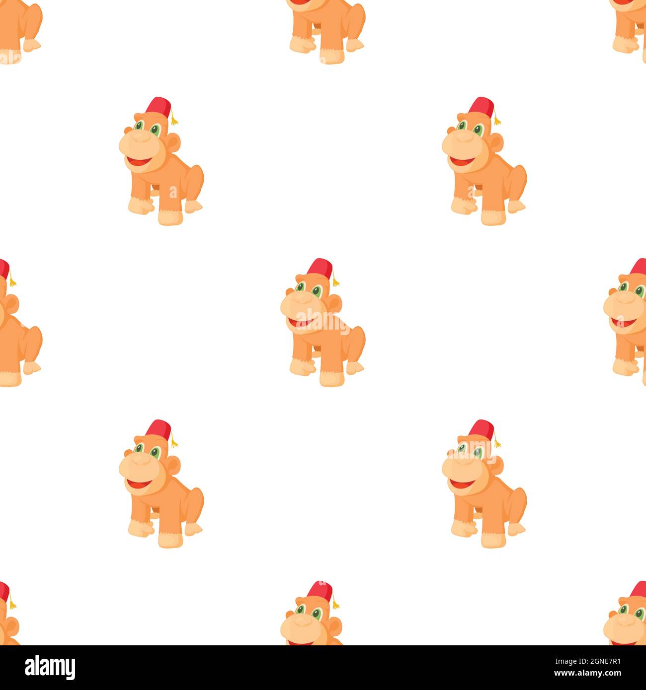 Circus monkey pattern seamless background texture repeat wallpaper ...