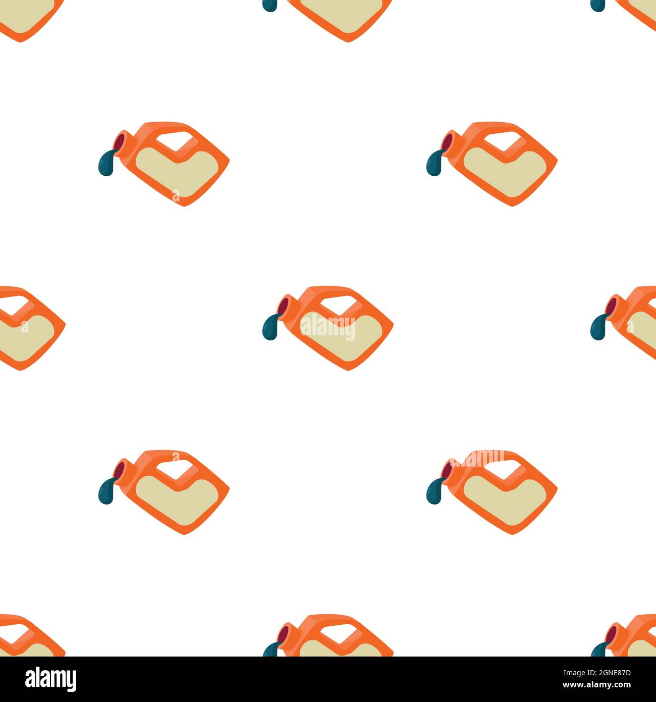 Jerrycan pattern seamless background texture repeat wallpaper geometric vector Stock Vector