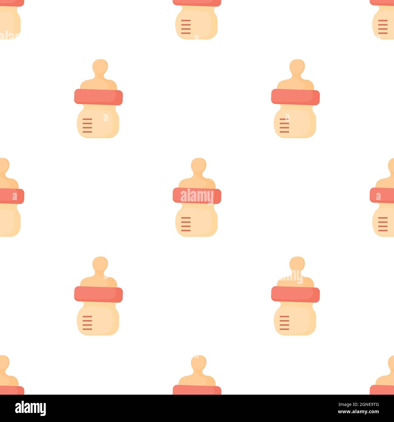 Baby milk bottle pattern seamless background texture repeat wallpaper ...