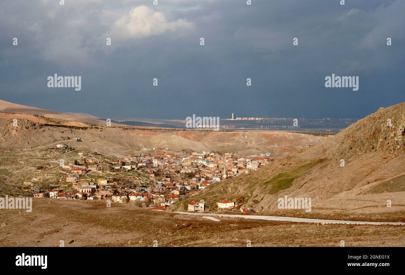 The historical Sille neighborhood and the city of Konya Stock Photo Alamy