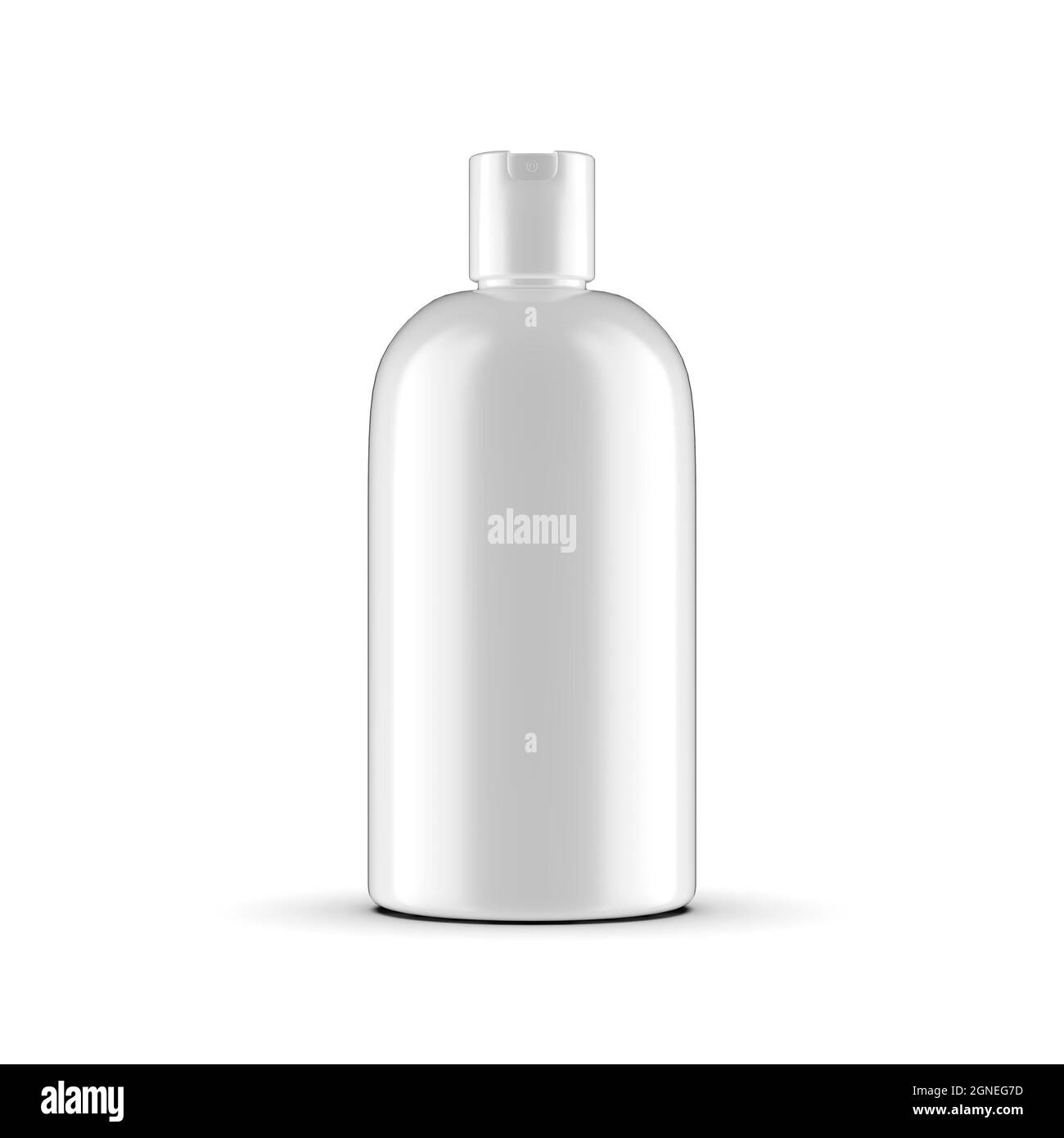 white bottle plastic 3D rendering isolated white background Stock Photo ...