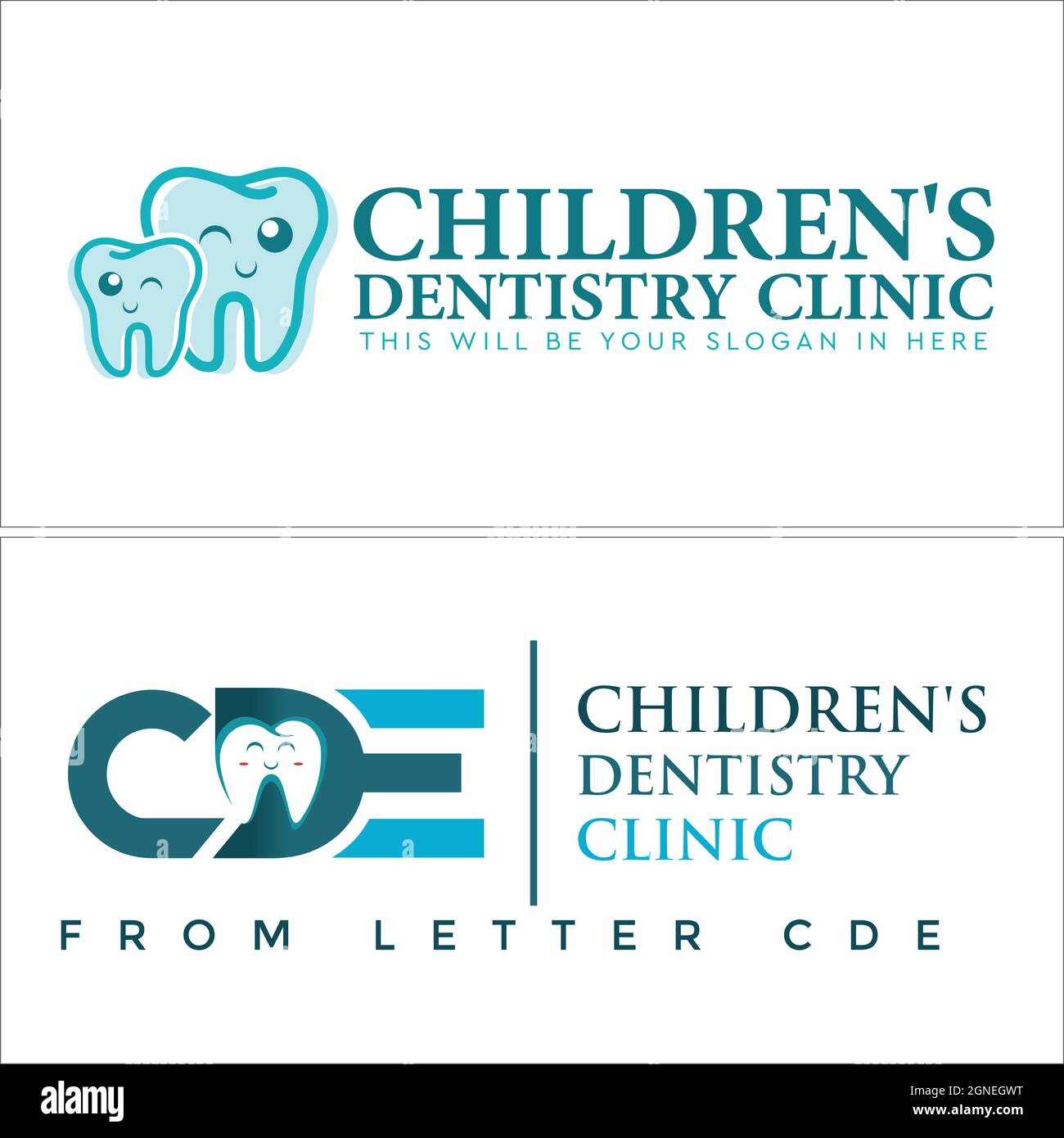 Dental clinic children icon tooth logo design Stock Vector Image & Art