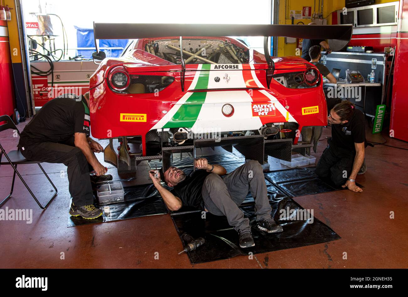 Vallelunga, italy september 19th 2021 Aci racing weekend. Team people ...