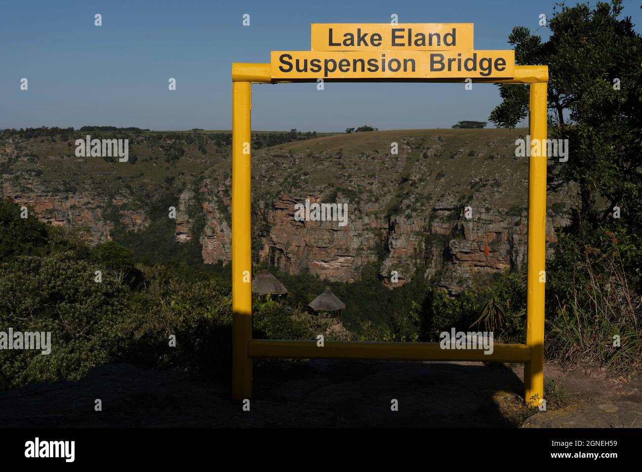 Durban, South Africa May 18 2019 Lake Eland Suspension Bridge photo