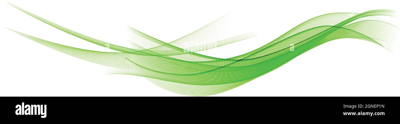 Abstract green wave vector background Stock Vector Image & Art - Alamy