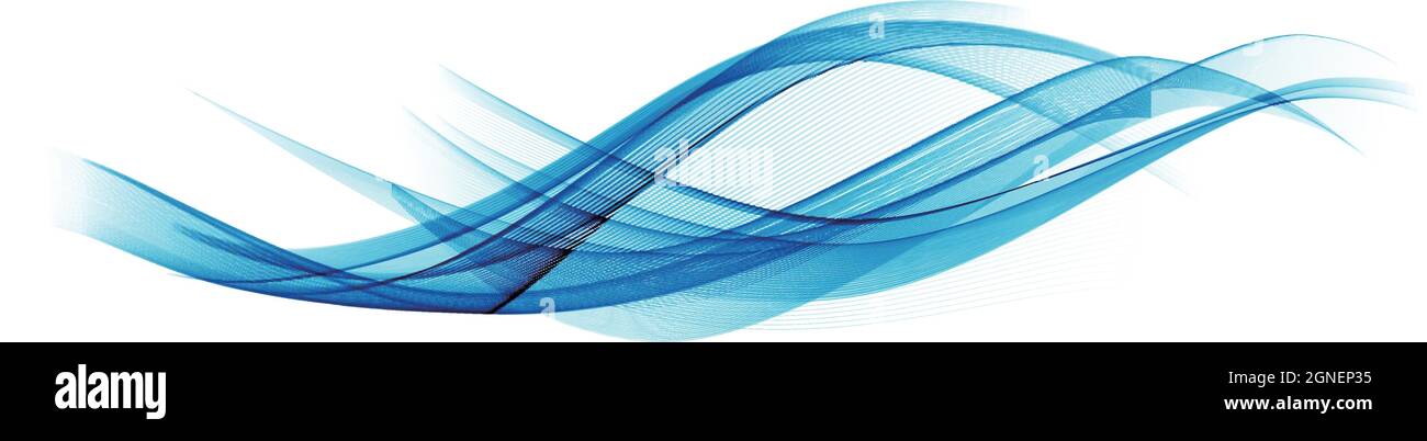 Abstract blue wave vector background Stock Vector Image & Art - Alamy