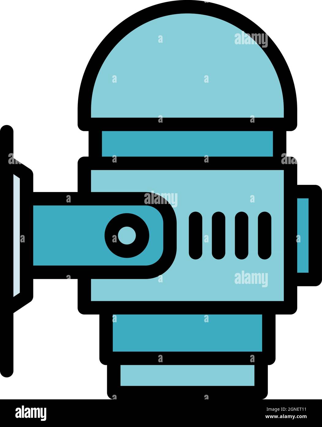 Swimming pool pump icon. Outline swimming pool pump vector icon color