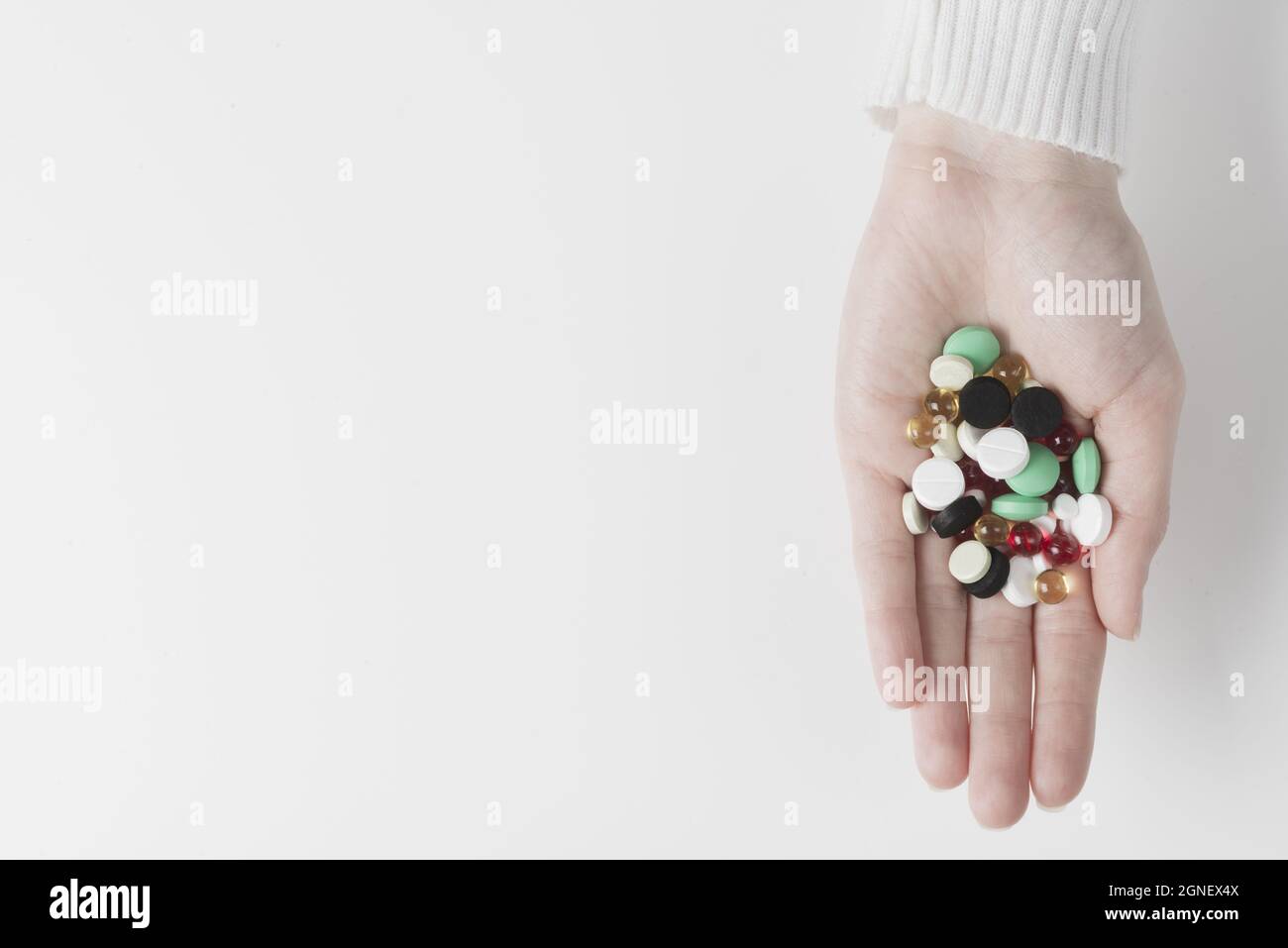 hand with pile drugs. High quality and resolution beautiful photo ...