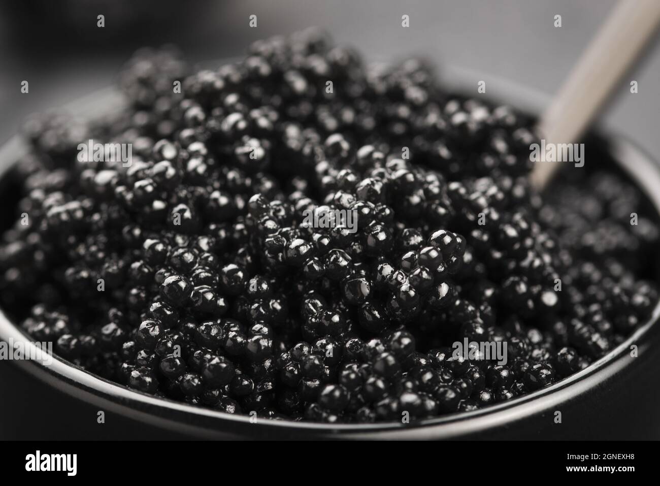 high angle black caviar. High quality and resolution beautiful photo concept Stock Photo