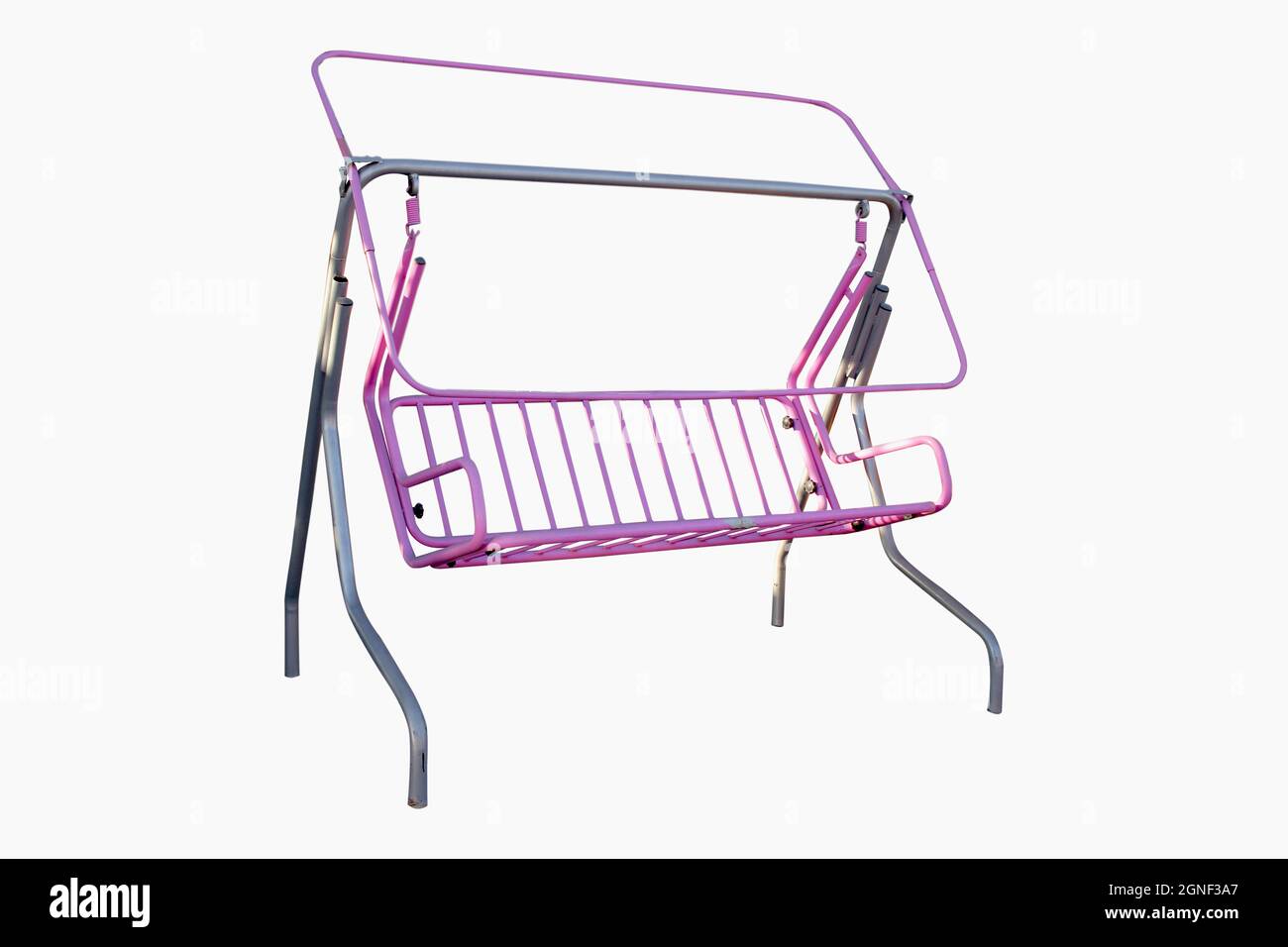 modern benchswing isolated on white background Stock Photo Alamy