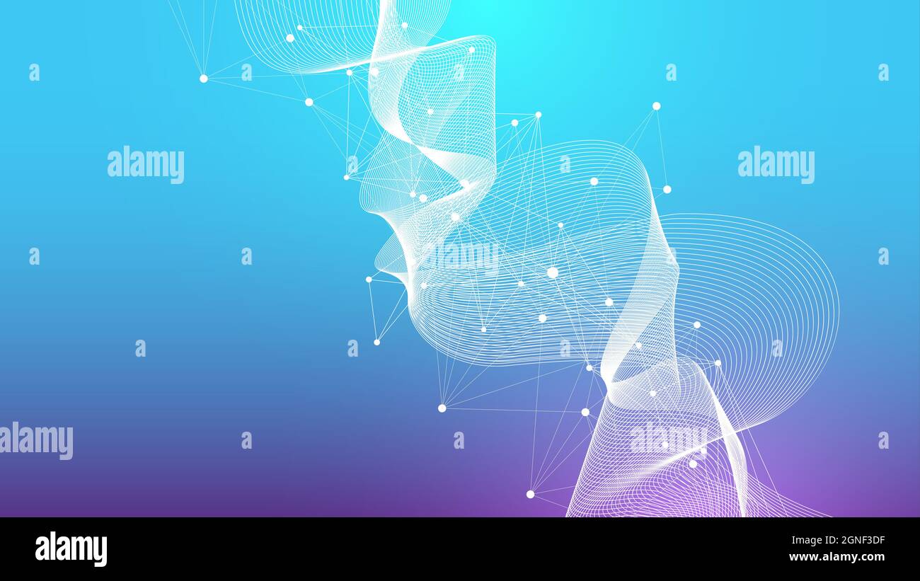Colorful molecules background. DNA helix, DNA strand, DNA Test ...